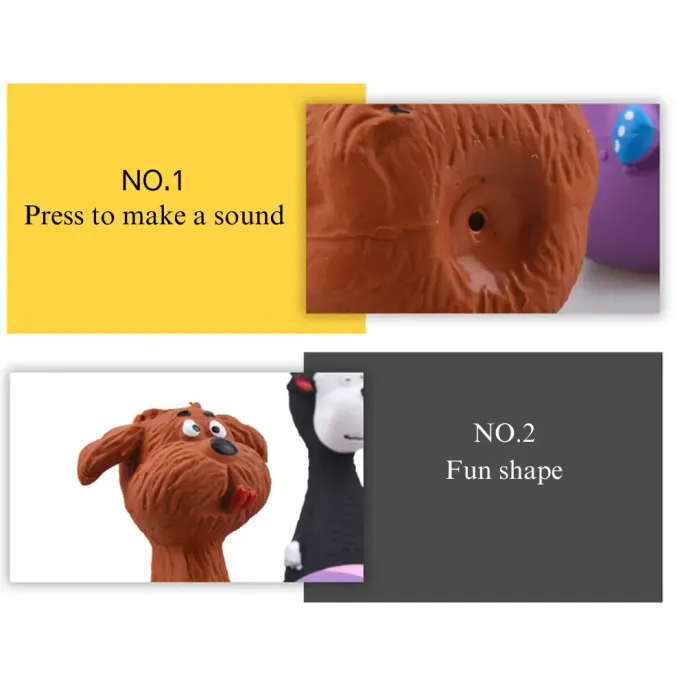Pet Latex Squeaky Toy Features Animal Shaped Dog Latex Squeaky Chew Toy