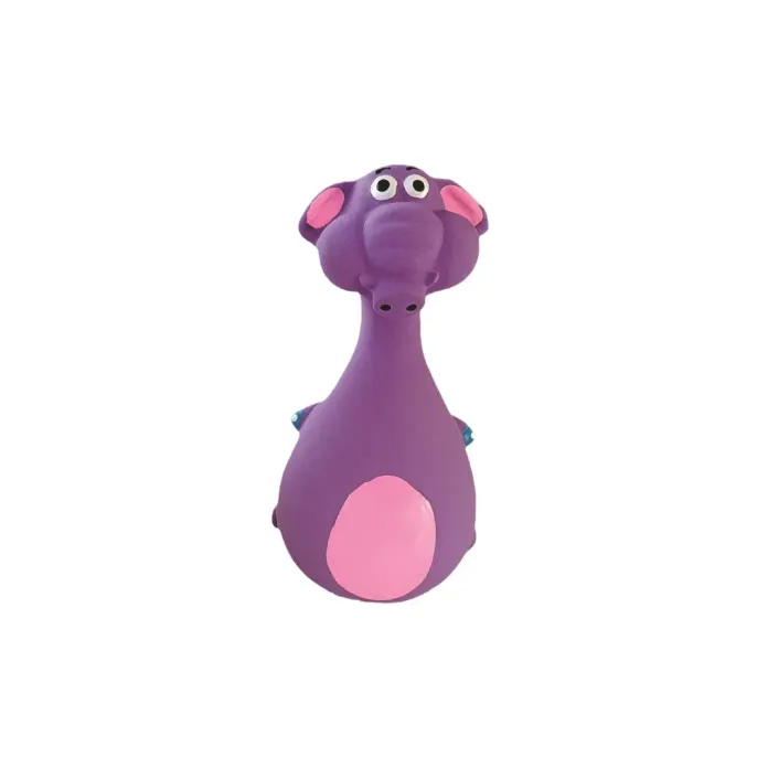 Pet Latex Squeaky Toy Purple Animal Shaped Dog Latex Squeaky Chew Toy