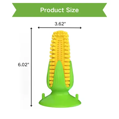 Corn Shape Size Corn Shape Dog Toothbrush Squeaky Chew Toy
