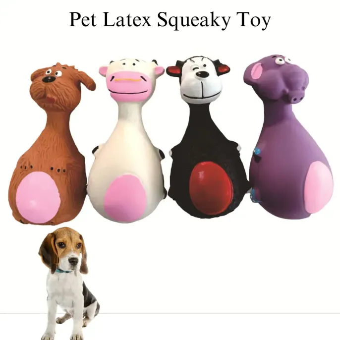 Pet Latex Squeaky Toy Display Animal Shaped Dog Latex Squeaky Chew Toy