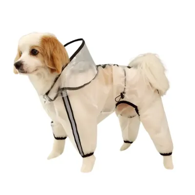 waterproof clothing for dogs This waterproof pet raincoat offers a highly functional and stylish solution for rainy days, keeping pets dry and comfortable without sacrificing freedom of movement.