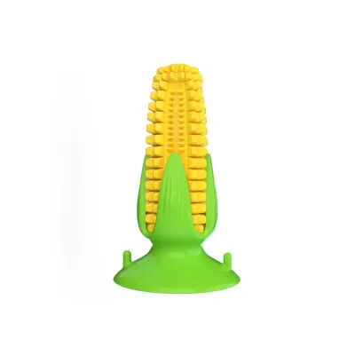 Corn Shape SKU Corn Shape Dog Toothbrush Squeaky Chew Toy