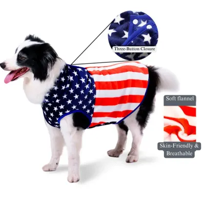 Made from breathable flannel fabric, this sweater is designed to keep pets comfortable without overheating. 