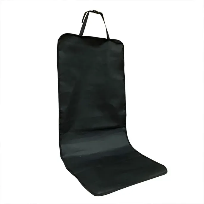 dog car mats sku (1) Featuring a non-slip surface, this car seat cover ensures that it remains securely in place during travel, even when pets are excited, jumping around, or moving frequently in the seat.