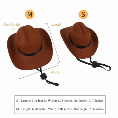 cowboy hat for cats Adjustable cowboy hat for cats