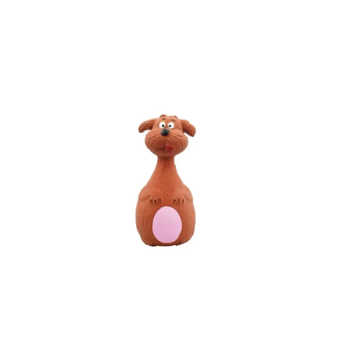 Pet Latex Squeaky Toy Brown Animal Shaped Dog Latex Squeaky Chew Toy