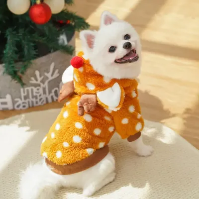 Holiday pet clothing Polka-dotted holiday pet clothing