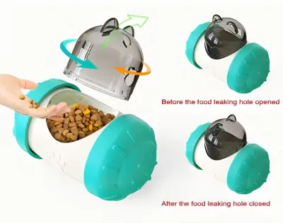 Bear Shaped Dog & Cat Interactive Toys Details Interactive Tumbler Toys Pet Food Dispenser