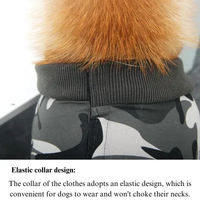 Comfortable camouflage dog clothing