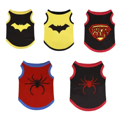 This color-blocked pet vest is an exciting addition to any small dog’s wardrobe, featuring bold and fun superhero designs like Spider-Man, Batman, and Hulk. Perfect for pet owners who want their pets to show off their superpowers in style.