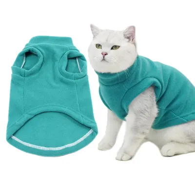 cats clothes Featuring a high-neck collar, this vest offers added protection against the cold, providing warmth to the neck and chest areas. The high neck helps prevent chilly drafts from entering, ensuring pets stay warm and cozy.