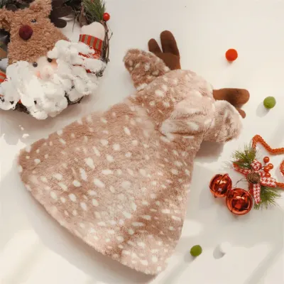 Reindeer Cosplay Cloak Pet Clothes Christmas Party Dress