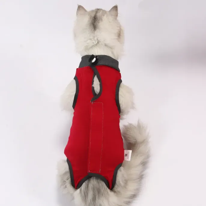 Safety First: With a focus on safety and comfort, this recovery suit offers an additional layer of protection for cats, allowing pet owners to rest assured that their pets are healing in the most secure and effective way possible.