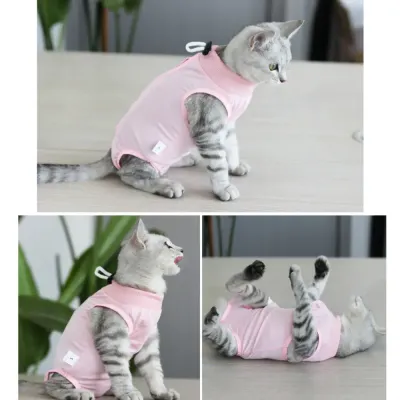 cat surgical recovery suit (2) Versatile for Various Recovery Stages: Whether recovering from surgery, transitioning from nursing, or needing protection during skin treatments, this recovery suit serves multiple purposes.