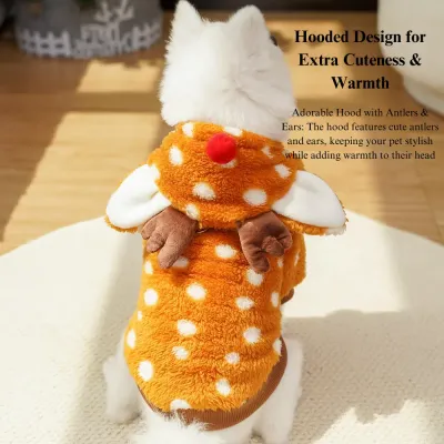 Reindeer dog costume Soft reindeer dog costume