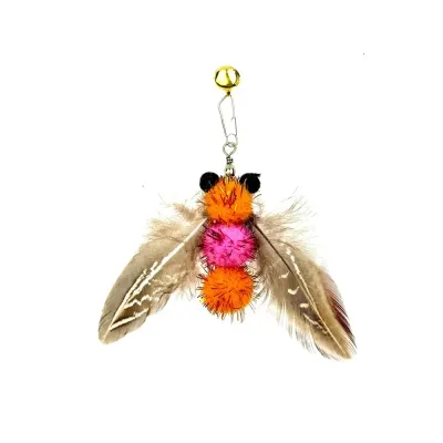Insect Bees Wand Attachments Feather Cat Toys