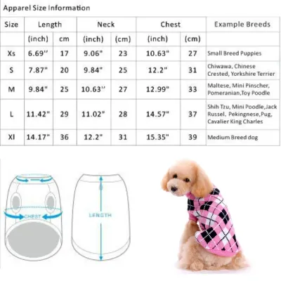 Knitted dog sweater Warm Knitted dog sweater