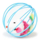 blue cat mouse toy