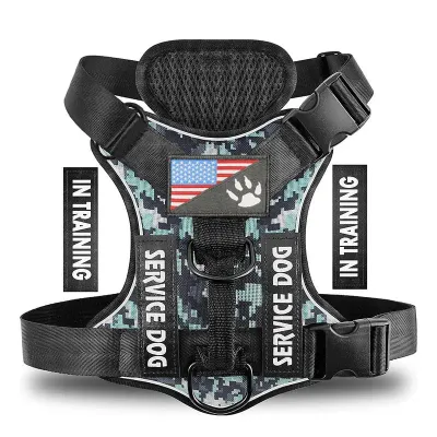 camouflage dog harness