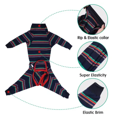 Convenient Elimination Opening: The open-bottom design makes it easy for pets to eliminate without removing the garment, ensuring maximum convenience for both male and female pets.