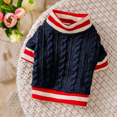 Cable knit dog sweater Cable knit dog sweater warmly