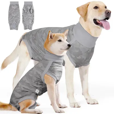 Dog Recovery Suits Gray