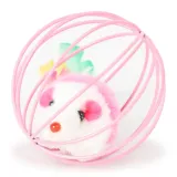 pink cat mouse toy