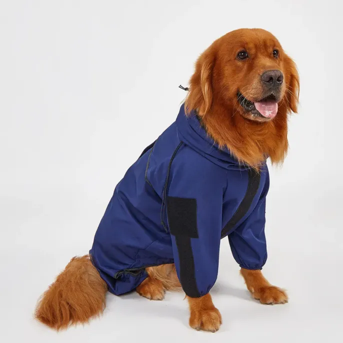 Stylish Pet Coat with Patch Attachment