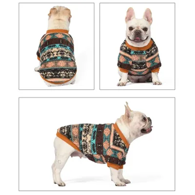 Stylish Retro Sweatshirt for Pets: This retro-inspired sweatshirt brings a fashionable touch to pets' wardrobes while keeping them warm during the cooler months.