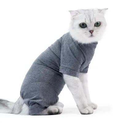 cat recovery suit (2) Post-Surgery Recovery Suit for Cats: This recovery suit offers ideal protection for cats after surgery, preventing licking or biting at wounds and promoting faster healing.