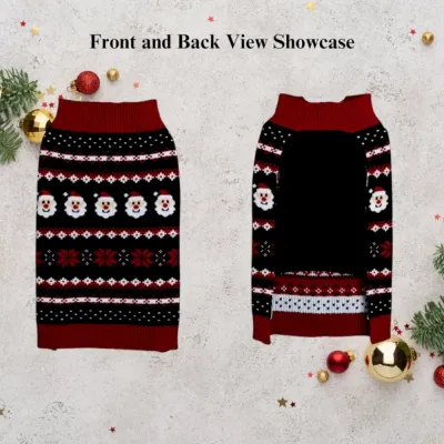 santa claus dog sweater bulk