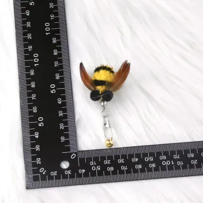 Bumblebee Feather Cat Toys, Cat Wand Toy Refill,Cat Toy Attachments 详情-20 Bumblebee Wand Attachments Feather Cat Toys