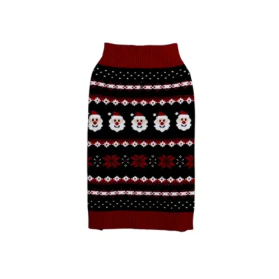 santa claus dog sweater