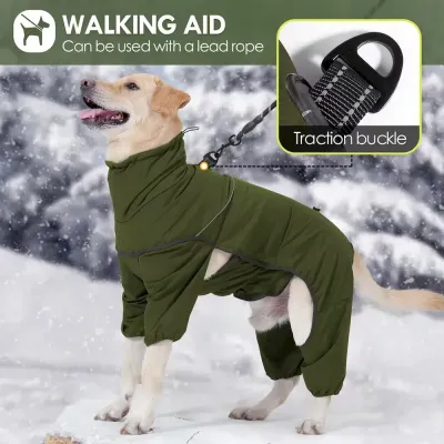 Thickened large dog winter jacket