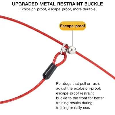 dog leash for pulling dogs (2) Ergonomic Soft Grip Handle for Comfortable Walks: The wide, comfortable grip handle makes long walks a breeze, providing a soft, non-slip hold even during intense pulls.