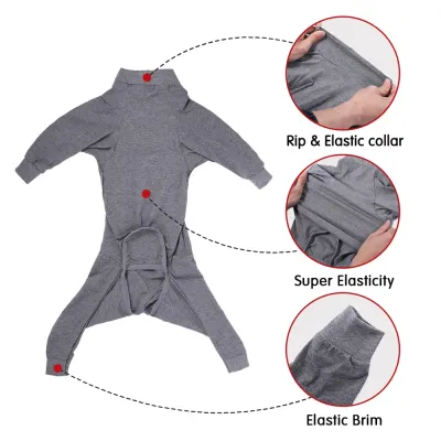 surgery suit for dogs (1) Durable and Washable for Everyday Use: Made from durable and washable fabric, this onesie is built to withstand regular wear and tear, ensuring it’s long-lasting and easy to care for.