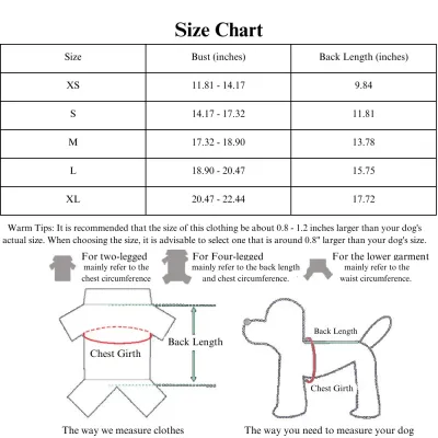 Dog Sweater Size