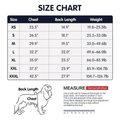 Breathable and Comfortable Fabric: Made from high-elasticity active fabric, this onesie keeps pets cool in the summer and warm in the winter, offering year-round comfort.