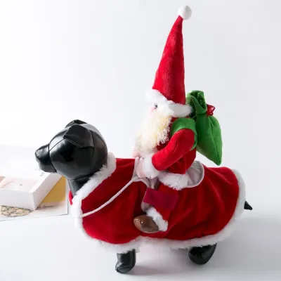Santa dog costume Funny Large Breed Dog Santa Outfit