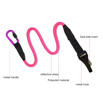 Travel dog leash Ideal Adjustable Dog Car Safety Belt