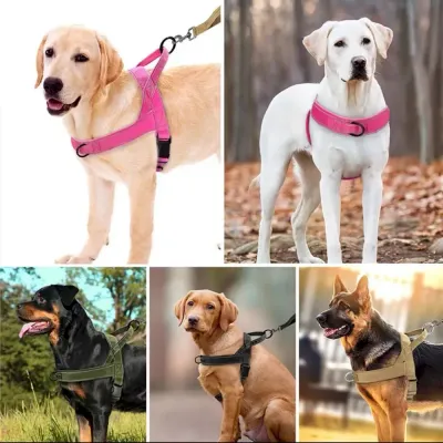 Dog vest harness Best Elastic Reflective Dog Car Leash