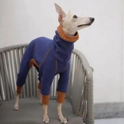 warm dog coat with legs