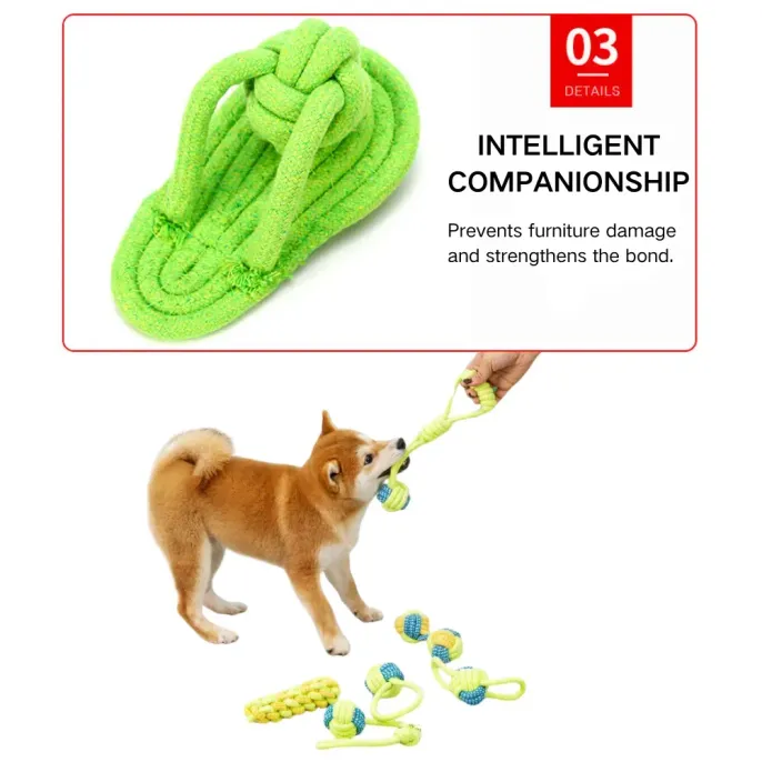 rope ball dog toys