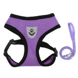 Breathable Mesh for Comfort: The harness is made with breathable mesh fabric, ensuring pets remain cool and comfortable during walks, preventing overheating and discomfort.