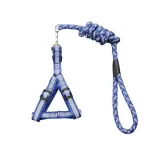 Reflective Braided Dog Leash with Harness