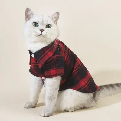 Red Cat Plaid Shirt Red Cat Plaid Shirt