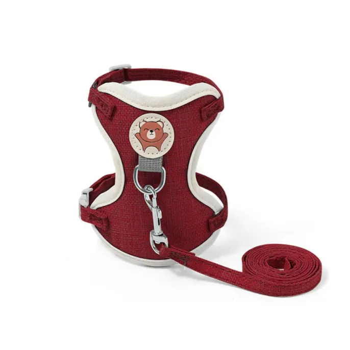 cat leashes and harnesses (1) Prevents Fur Cling: The polyester fabric is designed to resist fur cling, keeping the harness neat and clean, even after long outdoor walks.
