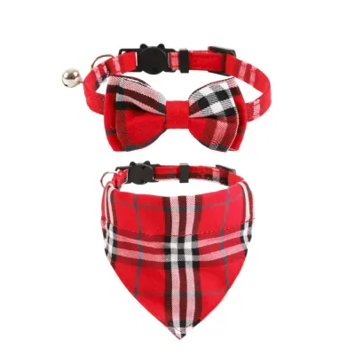 red cat bandana collar