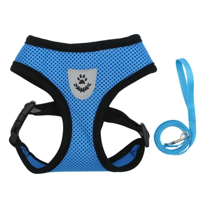 Ideal for Active Pets: Whether for hikes, runs, or casual strolls, this harness and leash set is perfect for active pets, providing comfort, support, and control.