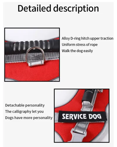 Explosion-Proof, Durable Structure: The explosion-proof thrust design provides durability and resistance to breaking, ensuring that the leash and harness remain intact even under heavy use.